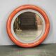 Italian Space Age Illuminated Round Wall Mirror, 1970s