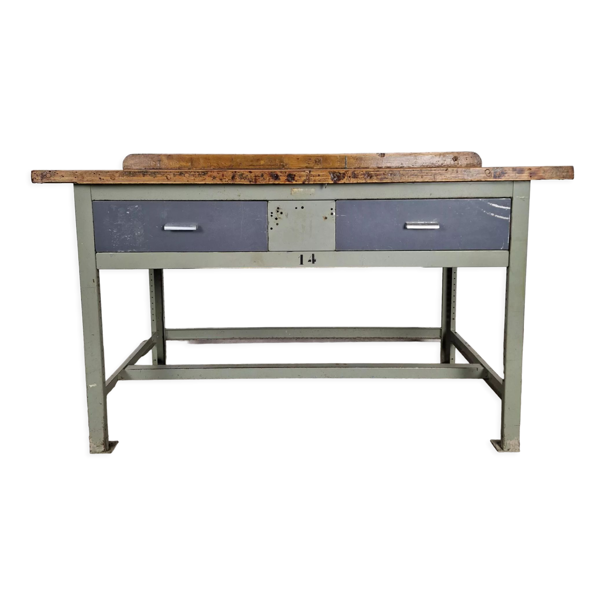Industrial metal workbench