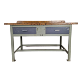 Industrial metal workbench