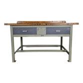 Industrial metal workbench