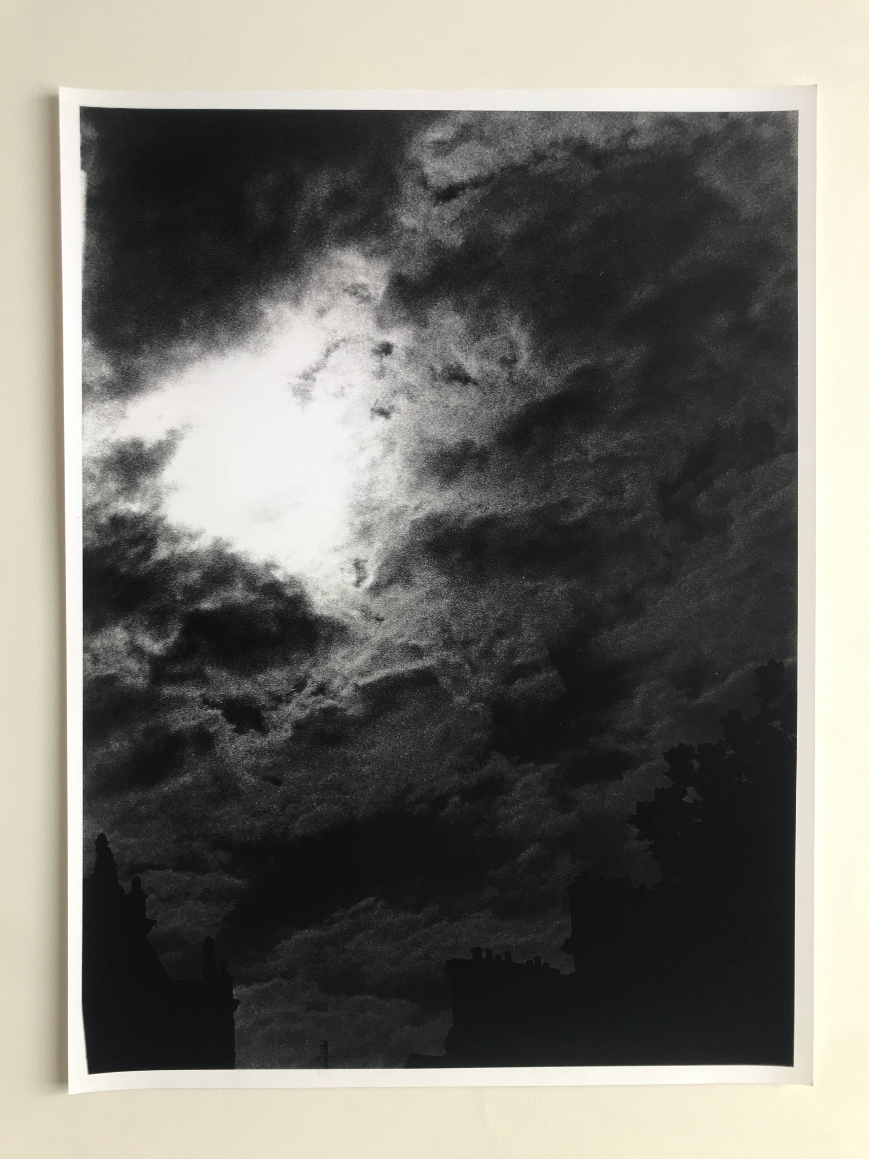 Rosine nusimovici, untitled (cloud ii), c 1980. black and white silver print