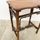 Table d'Appoint Bambou & Bois –Art Nouveau Fin XIXe
