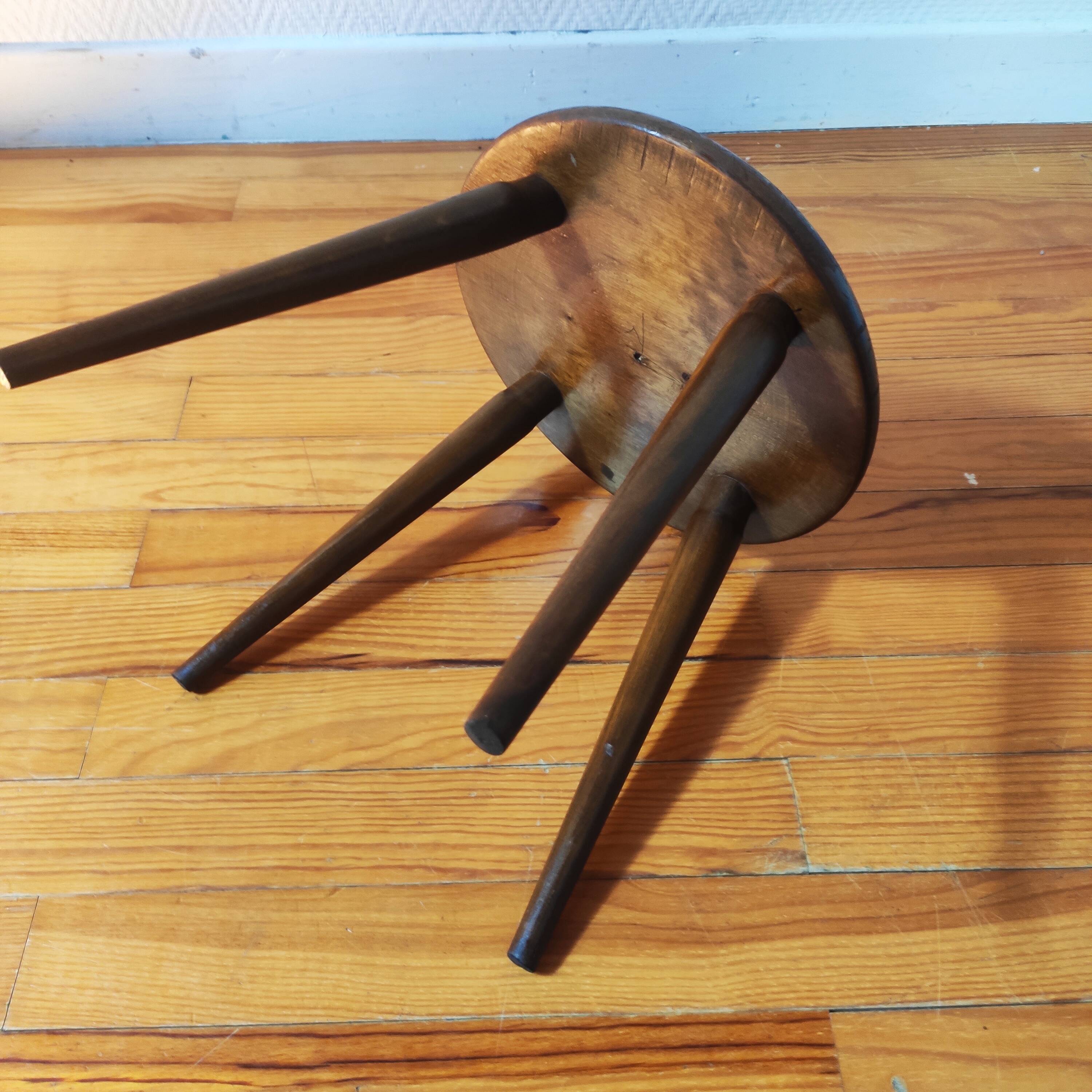 Antique solid wood stool