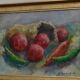 Original Swedish oil on panel "Still Life with Products" by A. Kondrell.