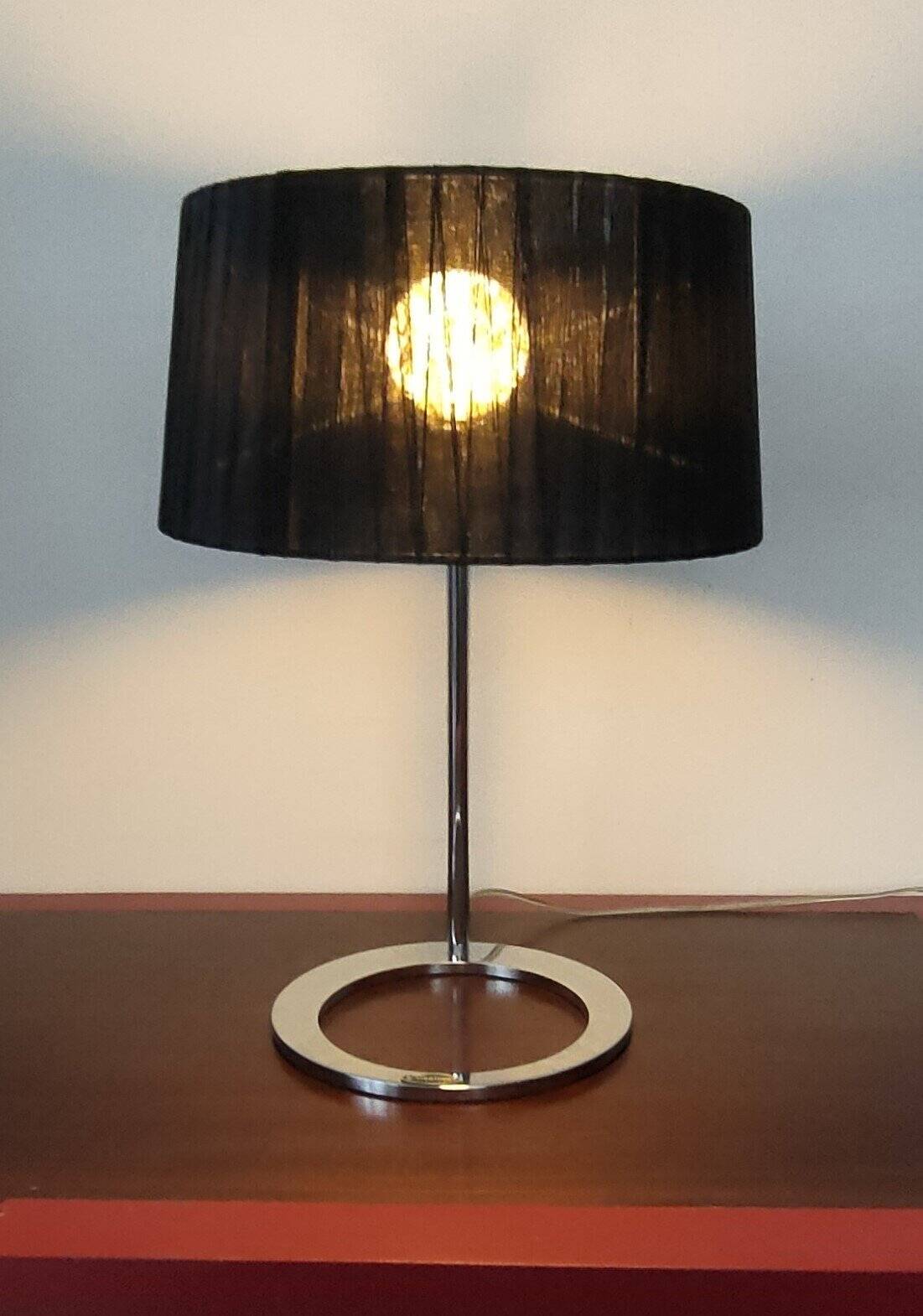 K-Lighting by Candibambu designer living room lamp - stainless steel and textile - post 2000