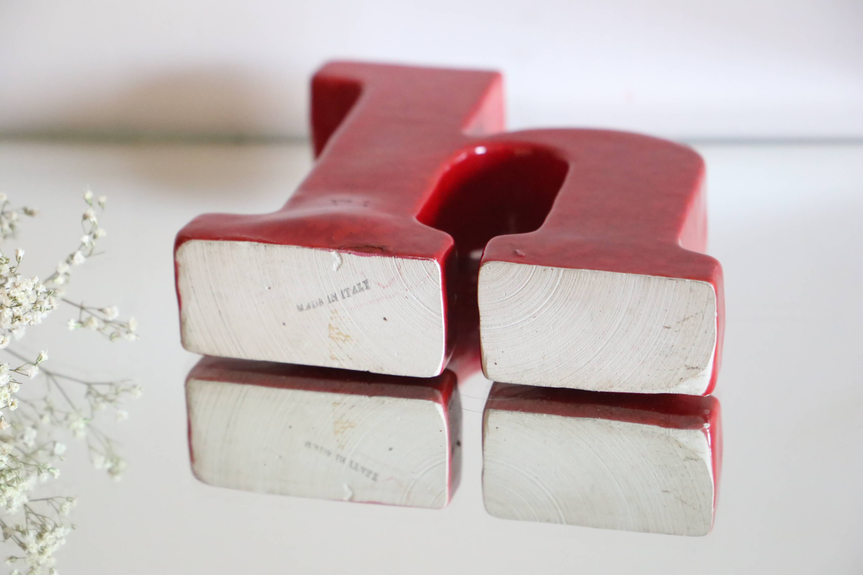 pretty Italian ceramic vase 1970