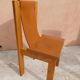 Chaises cuir et orme années 70