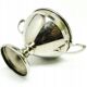 Secession basket sugar bowl, nickel-plated brass, Germany, early 20th century