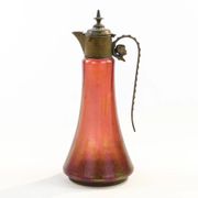 Carafe, Art Nouveau, glass, Czechoslovakia, early 20th century