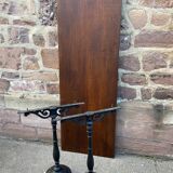Café table bistro vintage brasserie 1890-1910 cast iron & fir