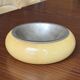 Set of two Aldo Tura bowls in goatskin and brass