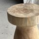 Stool, side table, end table in natural solid mango wood.