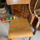 Chaise d’écolier enfant bois et métal