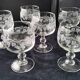 6 Crystal d'Arques wine glasses Model Sarments