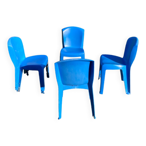 4 chaises jardin plastique « Évolutif »