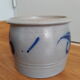 Pot in grey and blue Alsace sandstone