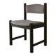 4 green carved wooden chairs | Scandinavia | 1960s