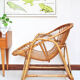 Rattan basket armchair