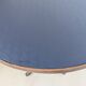 Table d'appoint ronde, pied en chêne tourné