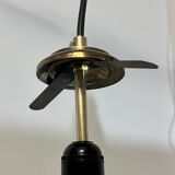 Large vintage Limburg stained-glass style pendant light from the 1970s