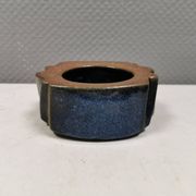 Ceramic bowl in bluish glaze. By Marianne Starck (MS) Denamrk 1960s