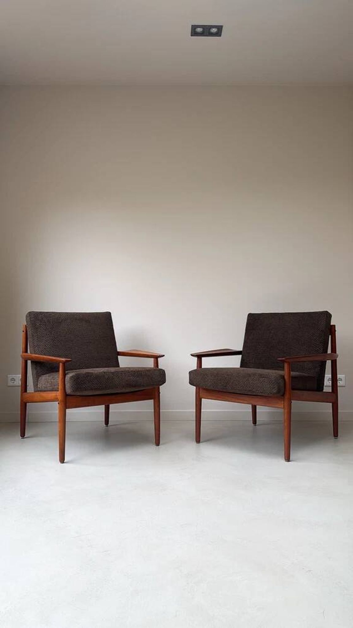 2 Vintage teak armchairs by Arne Vodder for Glostrup from Denmark