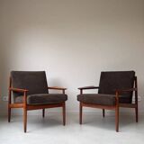 2 Vintage teak armchairs by Arne Vodder for Glostrup from Denmark