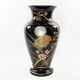 Art Nouveau vase in gold and silver enamelled glass hand painted