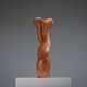 Abstract biomorphic wooden sculpture 1978