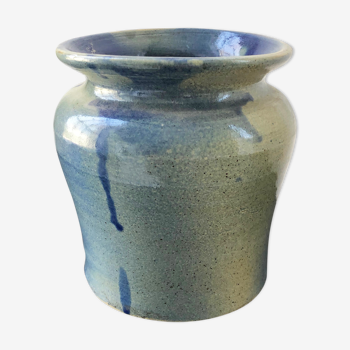 Blue ceramic vase