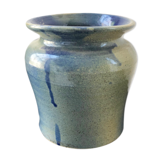 Blue ceramic vase