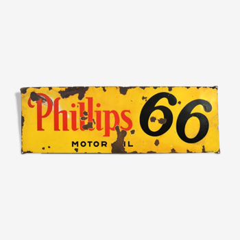 Enamelled advertising plaque "Phillips 66"