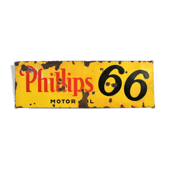 Enamelled advertising plaque "Phillips 66"