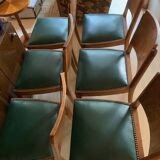 6 Art Deco style chairs
