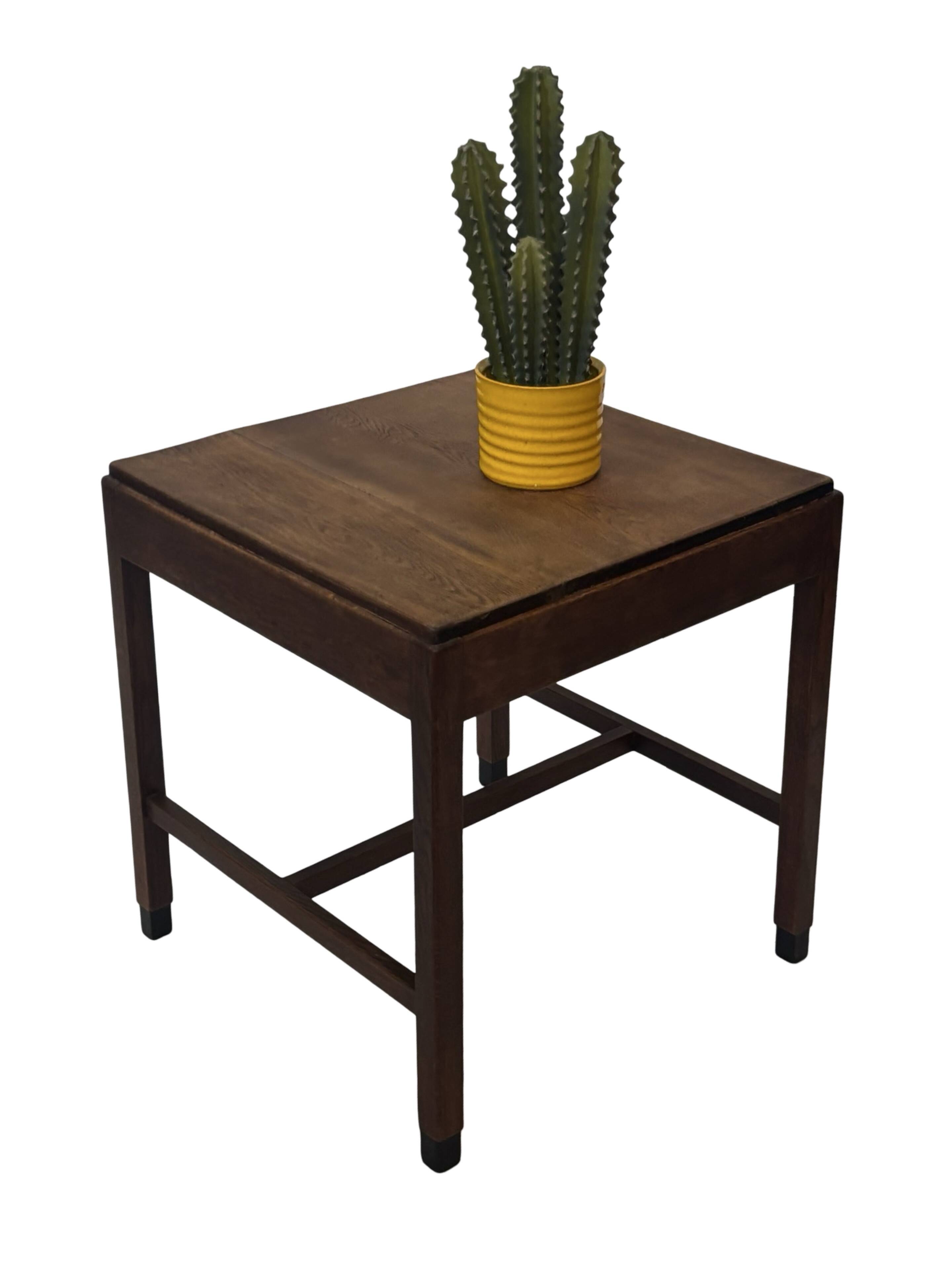 Art Deco Amsterdam School Side Table Minimalist Table Dutch Design