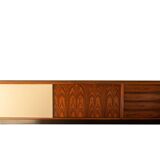 Wilhelm Renz. Enfilade in rosewood and laminate. Circa 1960-70.