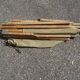 Khaki military camp bed