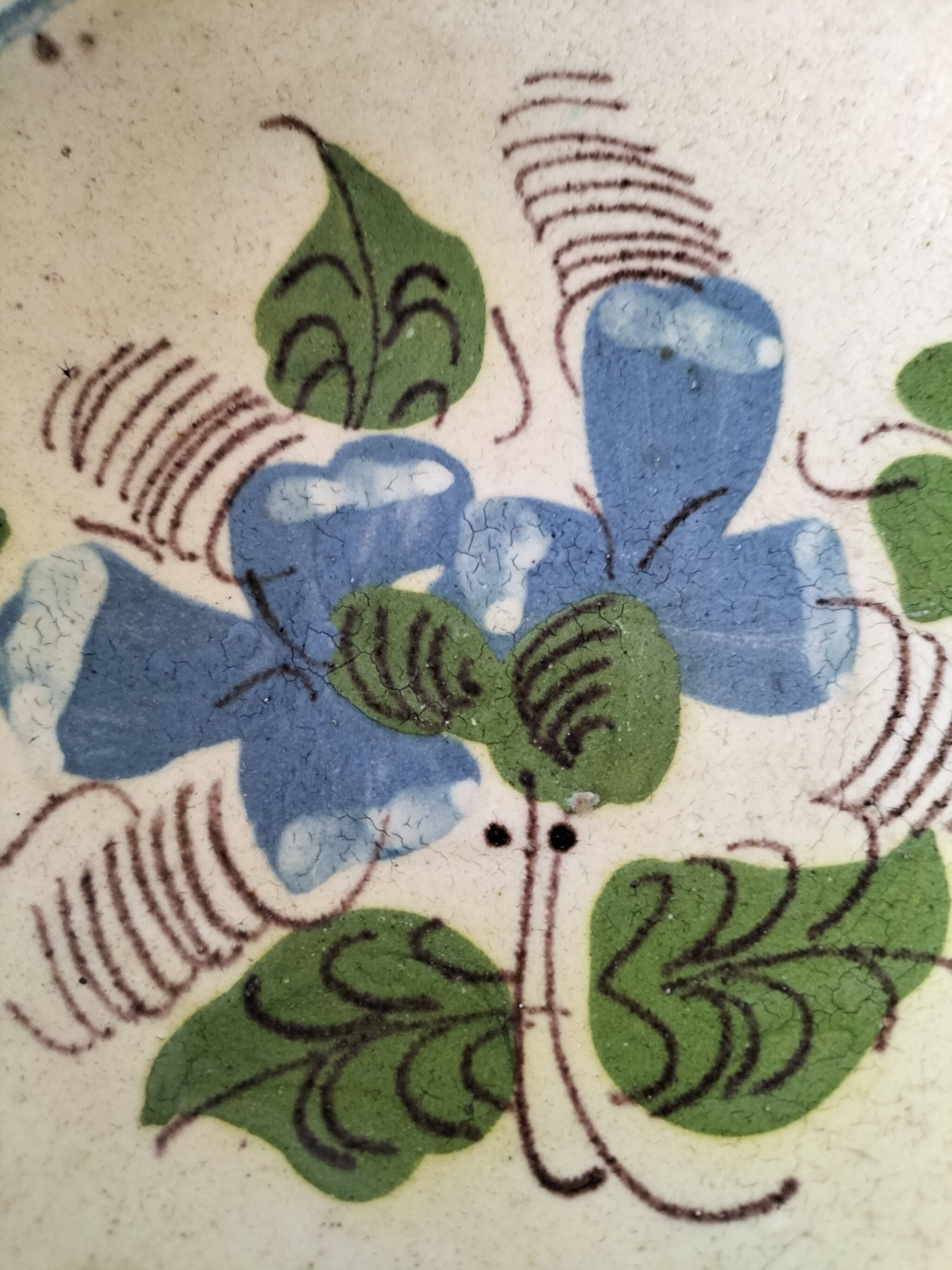 Glazed earthenware plate from Korond (Corund), Transylvania