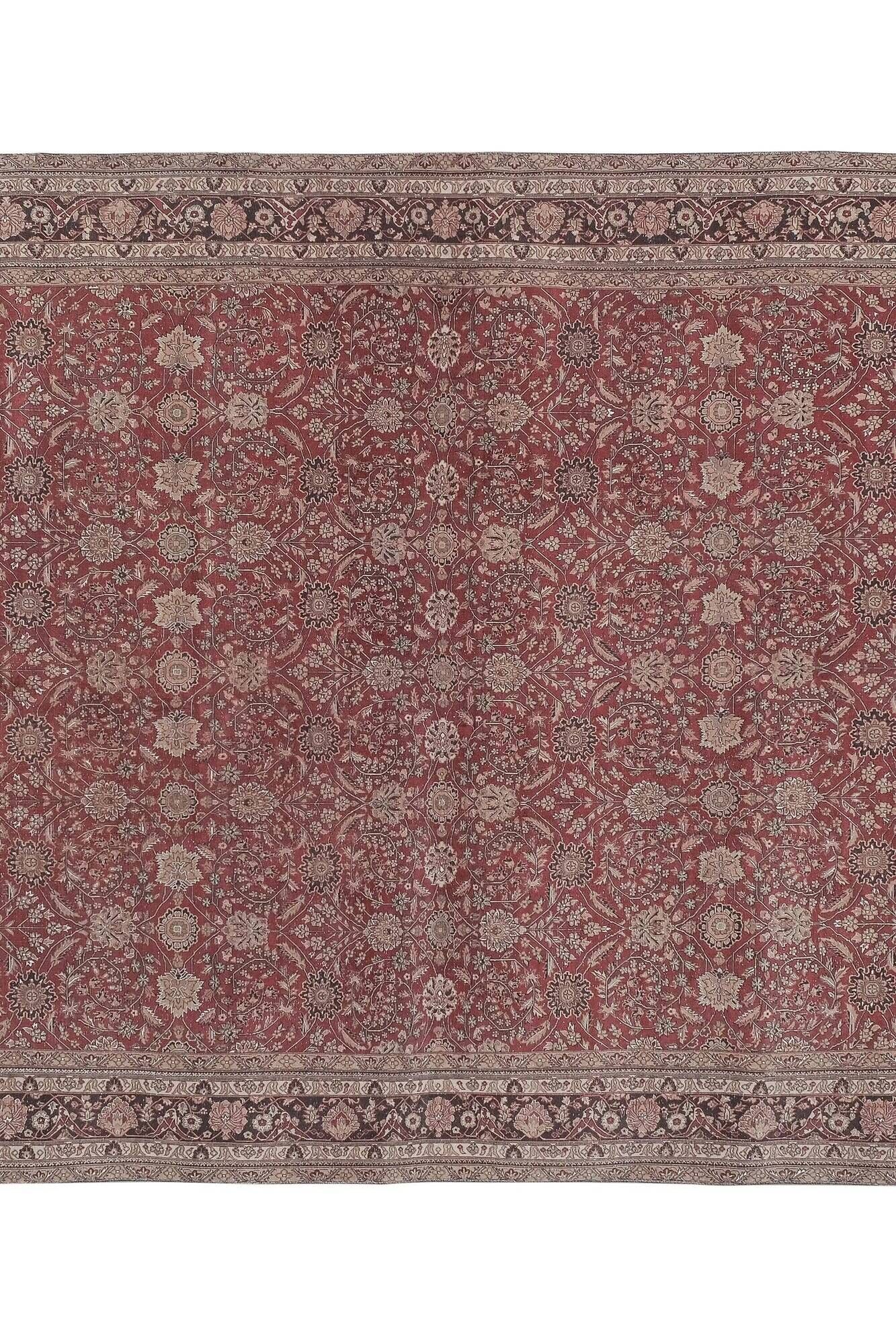 Vintage Turkish Oushak rug 242x296 cm
