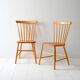 Paire de chaises Pinstolar scandinaves du milieu du siècle