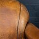 Vintage 20thc pair of dutch leather club chairs c.1980
