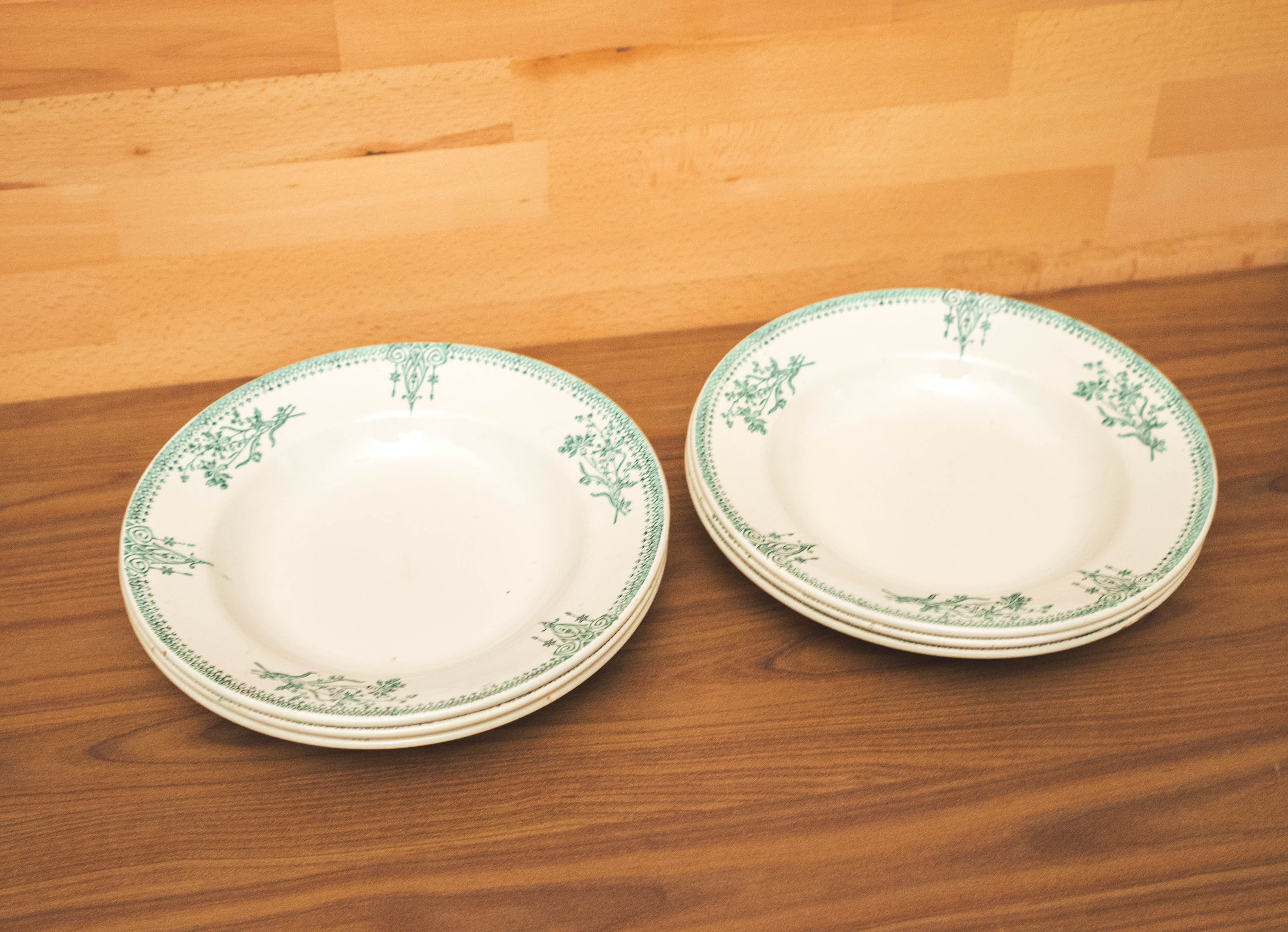 Set of 6 ceramic plates St-Amand