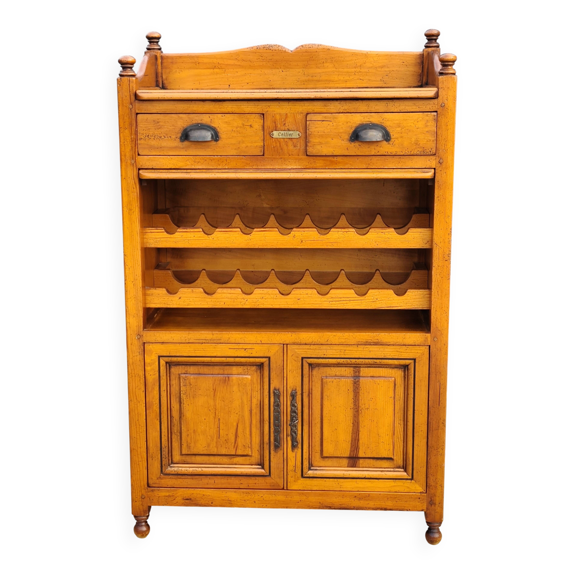 Buffet bar and wine cellar