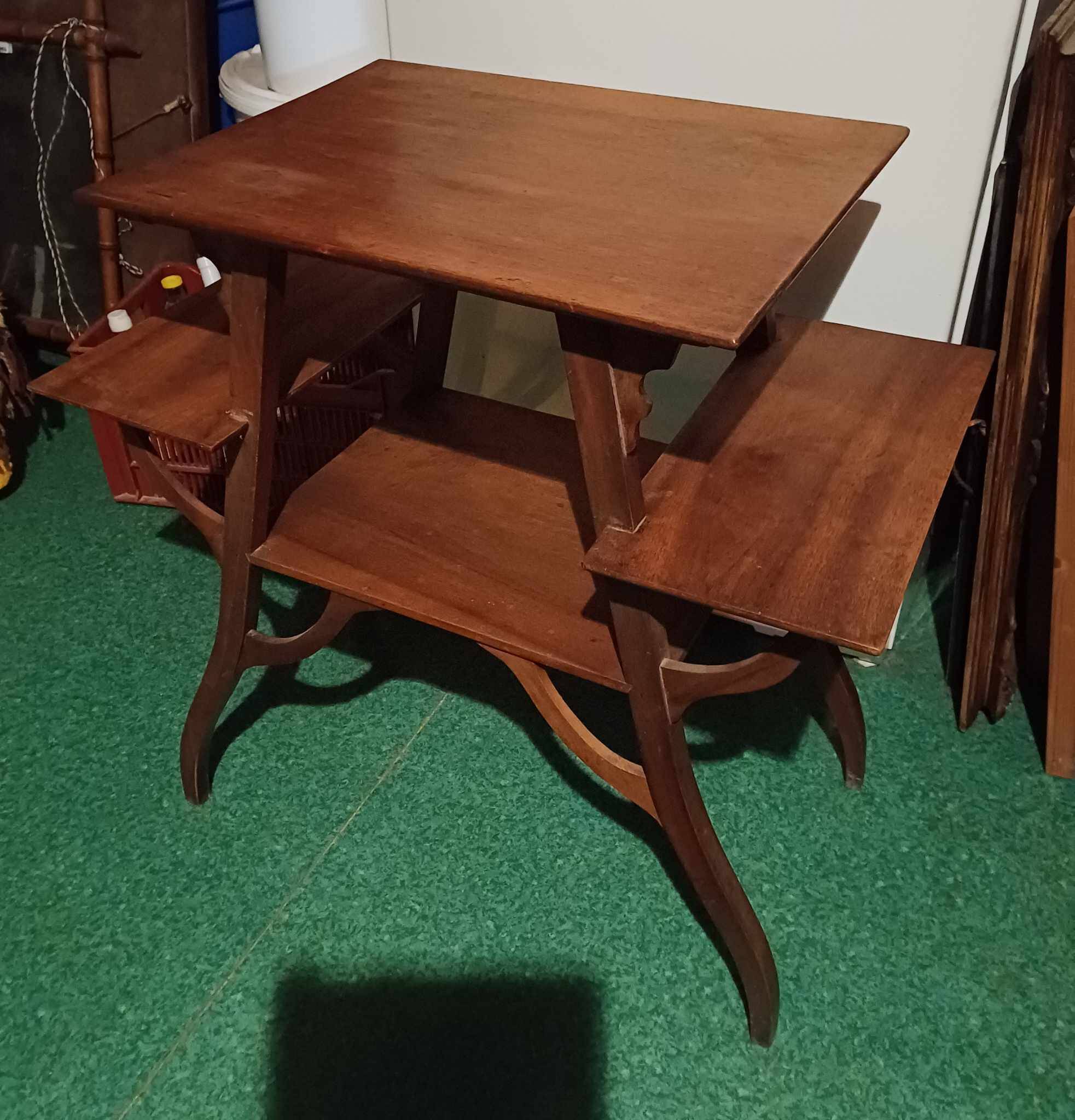 Nancy school type tea table in natural wood