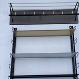 Metal Hanging Coat Rack and Wall Shelves by Pilastro