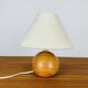 Lampe boule en pin, années 80