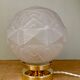 Vintage art deco globe table lamp in frosted glass