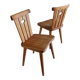 4 rustic pine chairs by Goran Malmvall | Sweden | 1940s