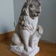 Lion garden statue in reconstituted stone
