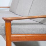 Teak three-seater sofa from the 1960s, Glostrup